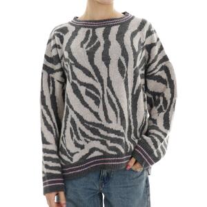 MAGLIA ANIMALIER HAVEONE GRIGIO
